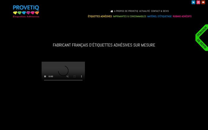 Screenshot of impression-etiquettes.fr