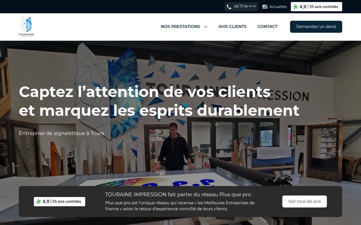 Screenshot of impression-touraine.fr