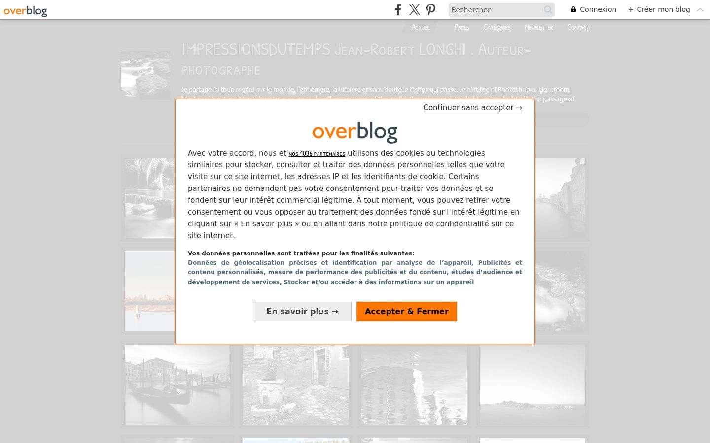 Screenshot tal-banner tal-kunsens muri qabel kwalunkwe interazzjoni