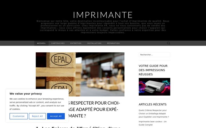 Screenshot of imprimante.org