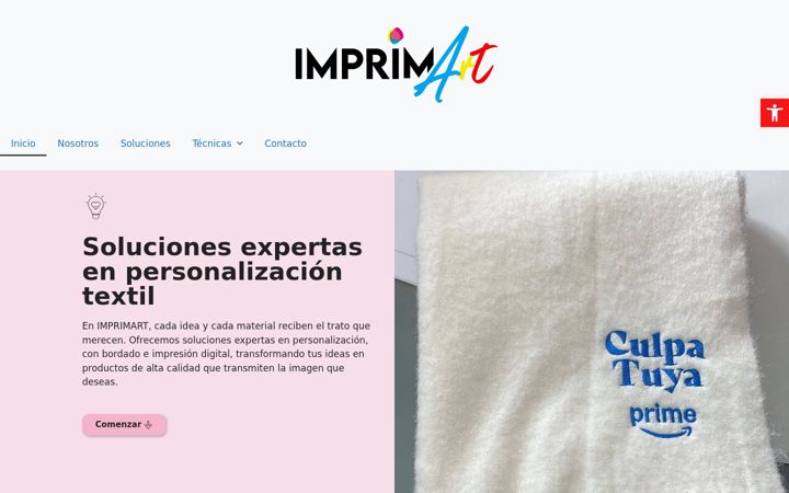 Screenshot of imprimart.es