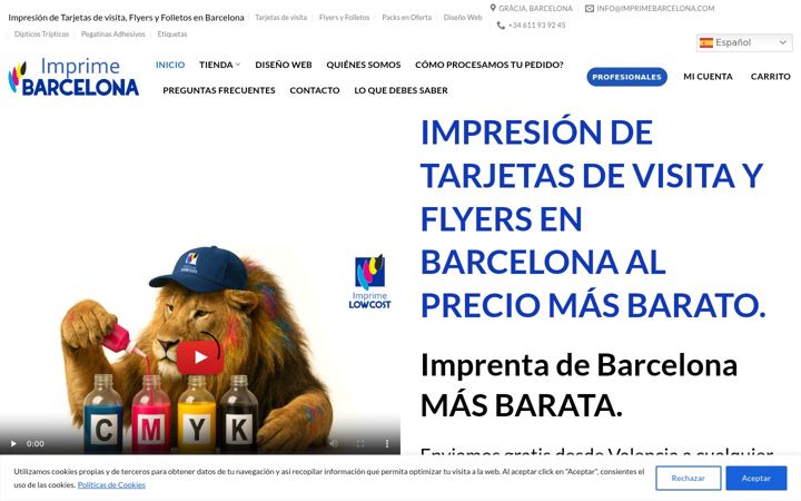 Snímek obrazovky imprimebarcelona.com