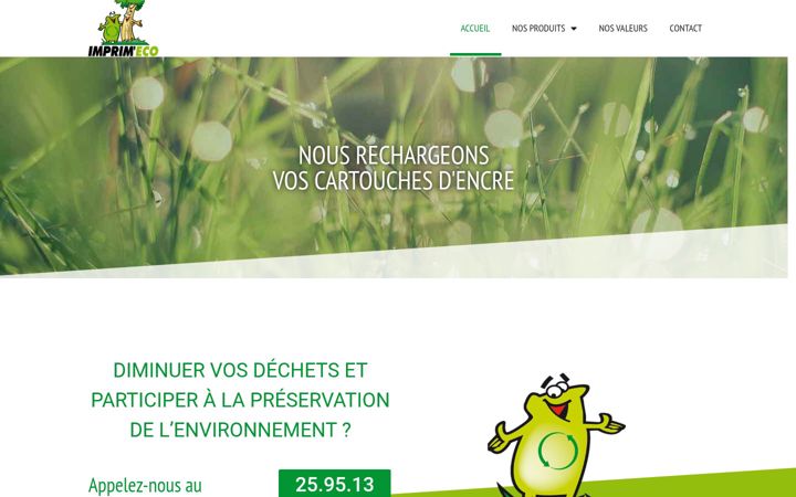 Screenshot of imprimeco-nc.com