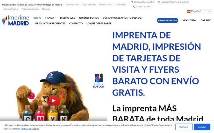 Screenshot of imprimemadrid.com