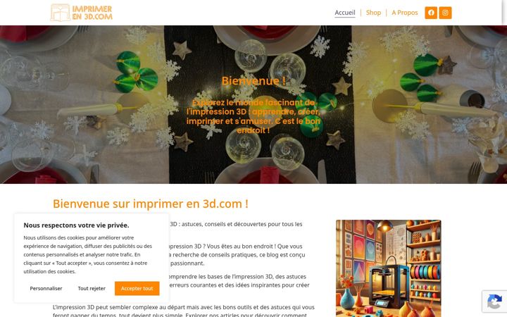 Snímek obrazovky imprimer-en-3d.com