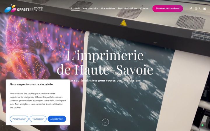 Snímek obrazovky imprimerie-haute-savoie.com