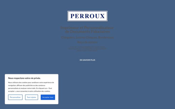 Screenshot of imprimerie-perroux.com