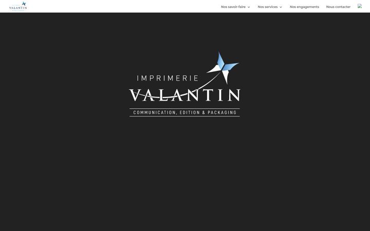 Screenshot of imprimerie-valantin.fr