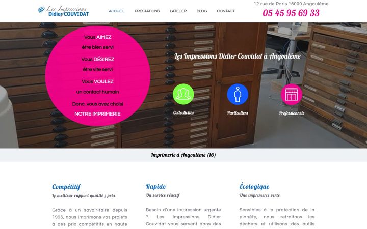 Screenshot of imprimeriecouvidat.fr