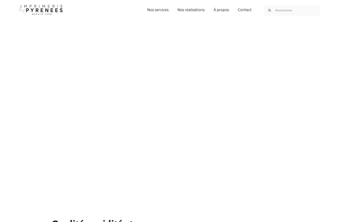 Screenshot of imprimeriedespyrenees.com