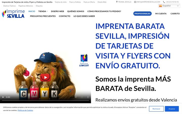 Screenshot of imprimesevilla.com