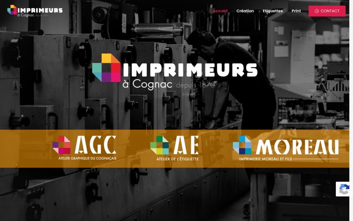Screenshot of imprimeurs-cognac.com