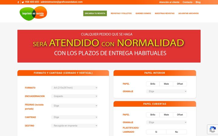 Screenshot of imprimirmirevista.es
