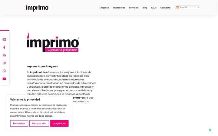 Snímek obrazovky imprimo.com