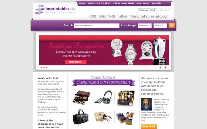 Snímek obrazovky imprintables-etc.com