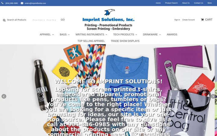 Screenshot of imprintjax.com