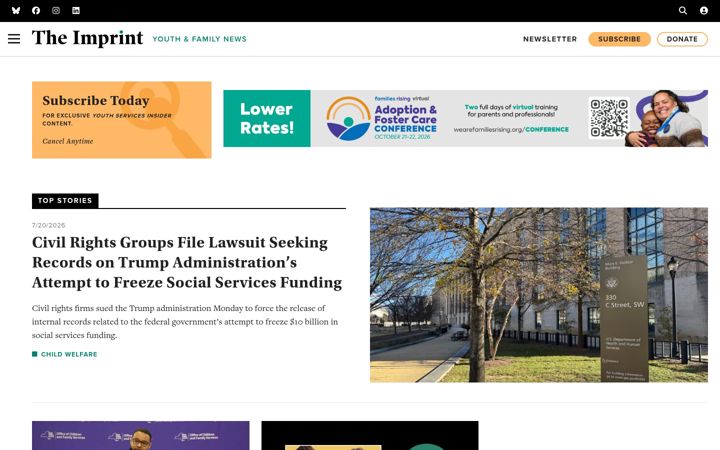 Screenshot of imprintnews.org