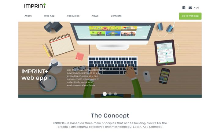 Screenshot of imprintplus.org