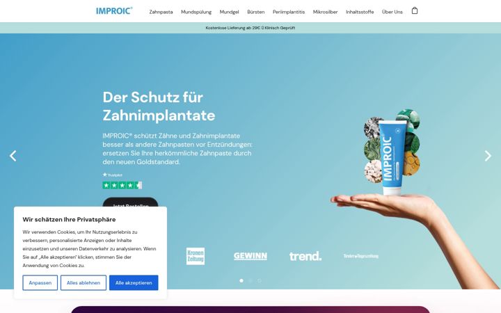 Screenshot of improic.com