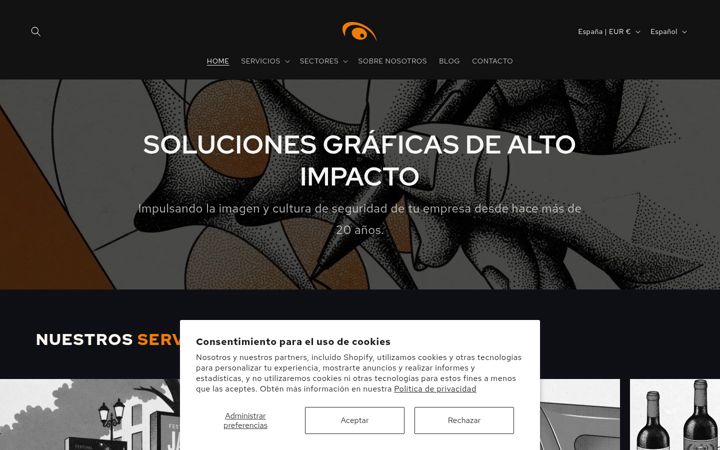 Screenshot of improntagrafica.es
