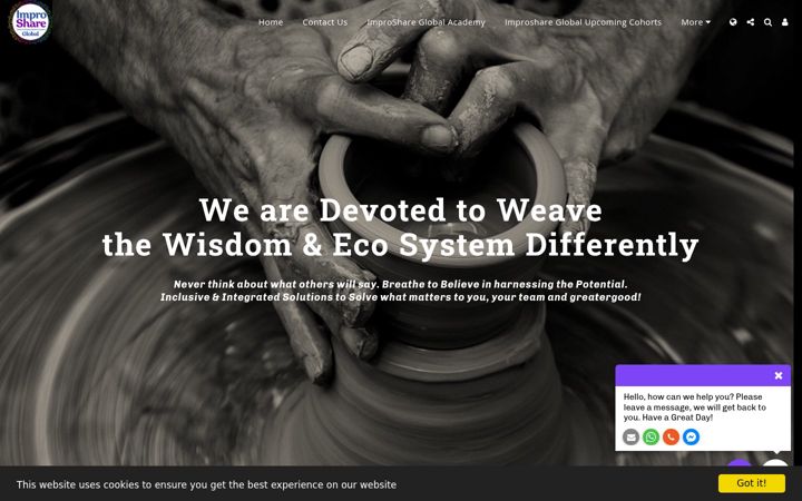 Ekrānuzņēmums no improshareglobal.com