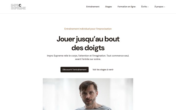 Screenshot of improsupreme.fr