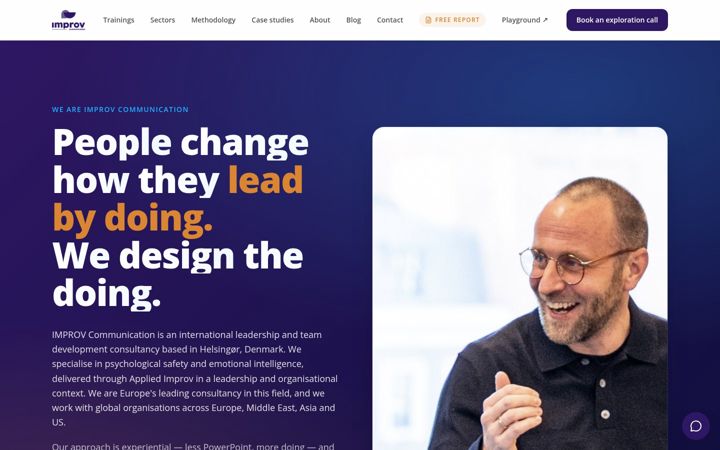 Screenshot of improv.eu