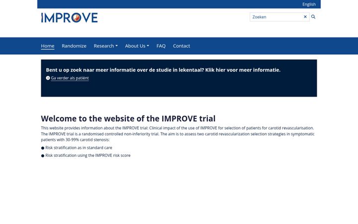 Képernyőkép: improve-trial.nl