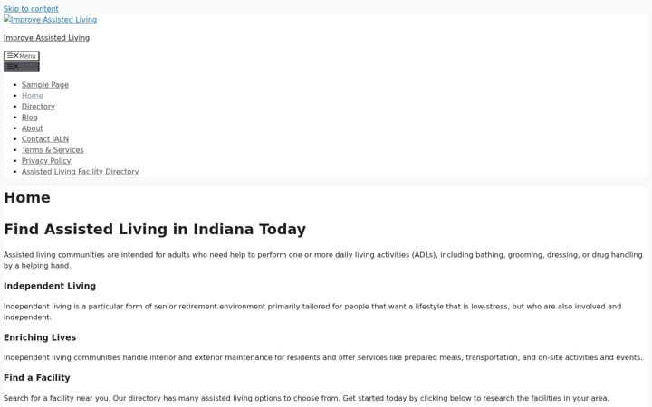 Screenshot of improveassistedliving.org