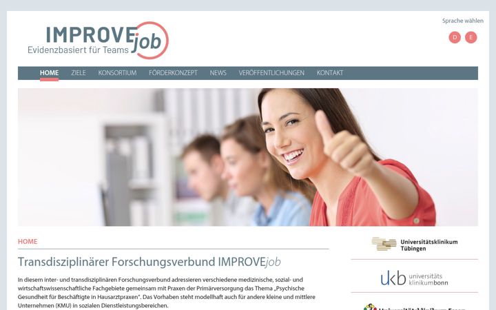 Screenshot of improvejob.de