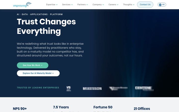 Screenshot of improving.com