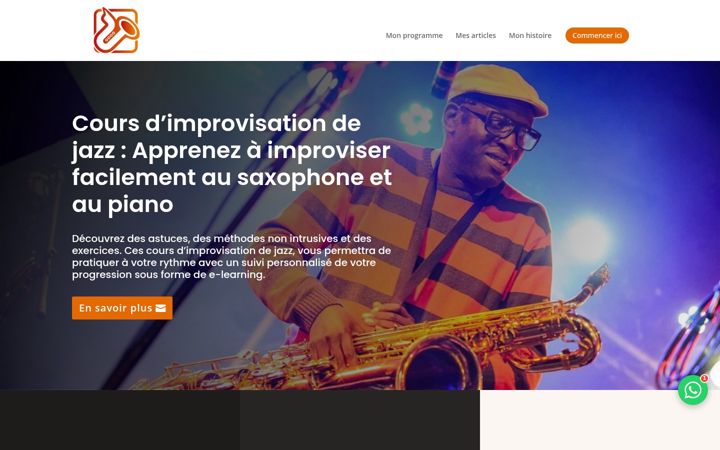 Screenshot of improvisation-musicale.fr