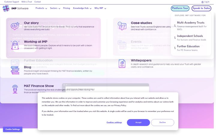 Screenshot of impsoftware.co.uk