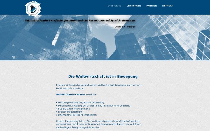 Screenshot of impub.de