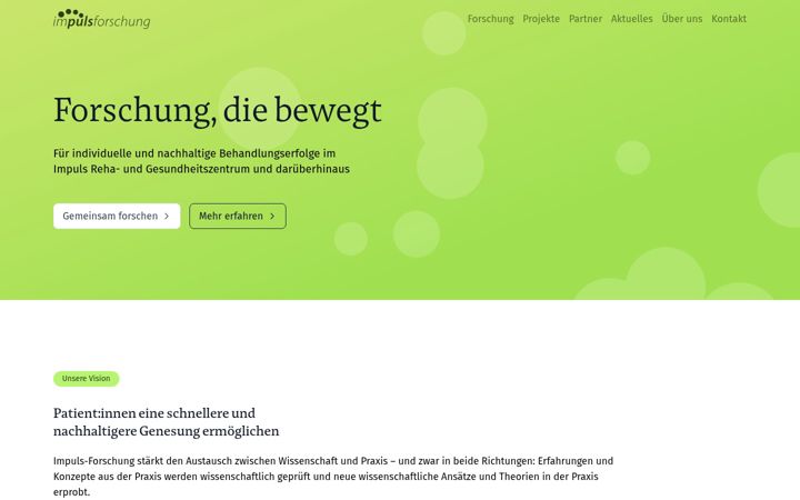 Screenshot of impuls-forschung.de