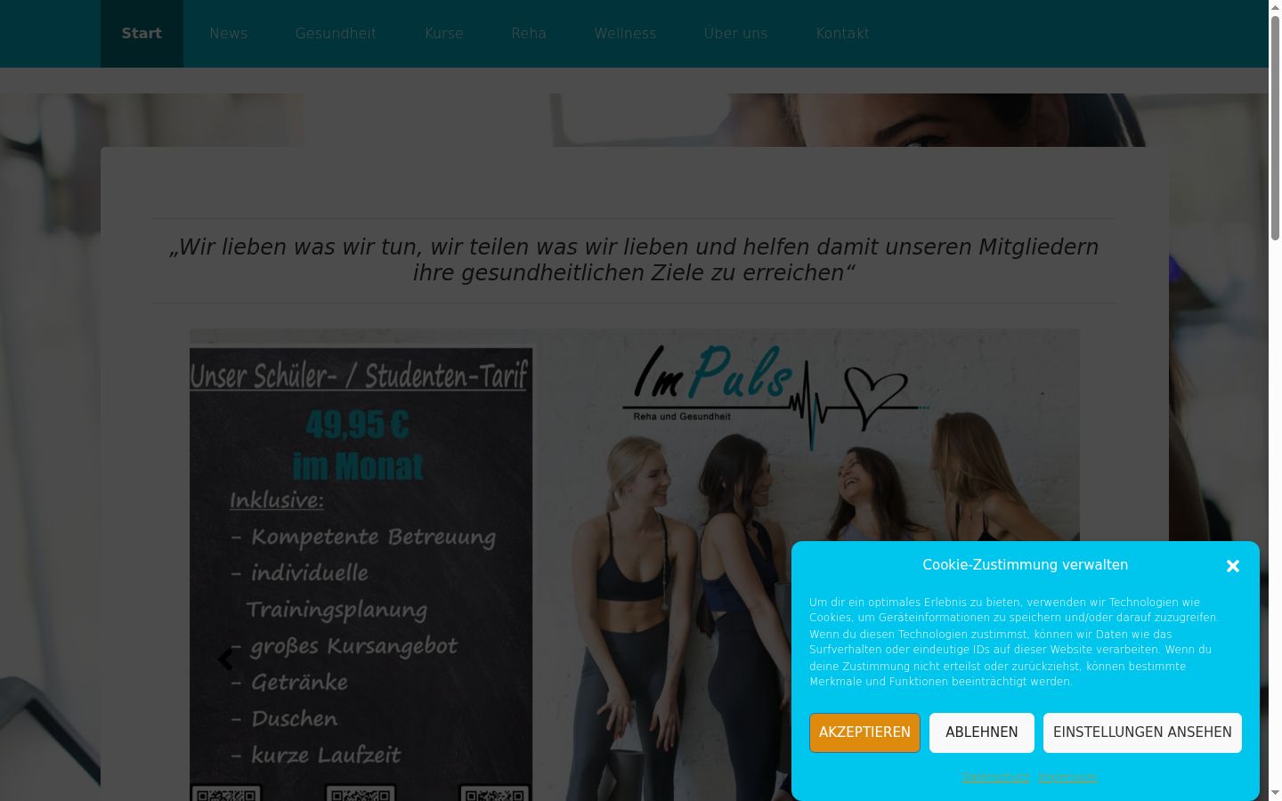 Ekrānuzņēmums ar piekrišanas baneri, kas tika rādīts pirms jebkādas mijiedarbības