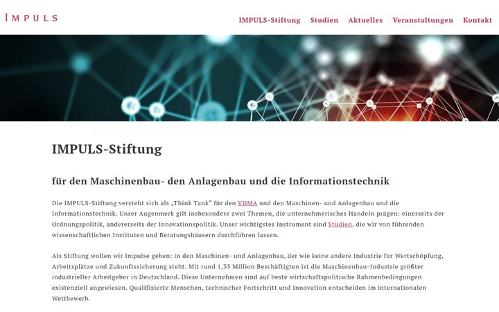 Screenshot of impuls-stiftung.de