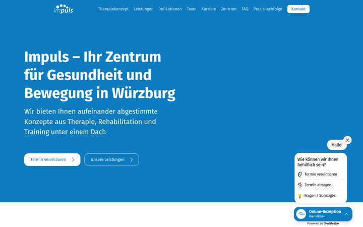 Screenshot of impuls-wuerzburg.de