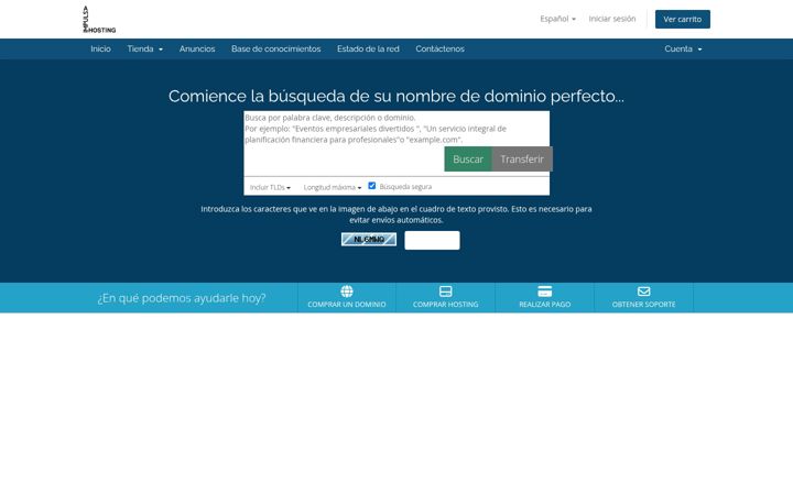 Screenshot of impulsahosting.com