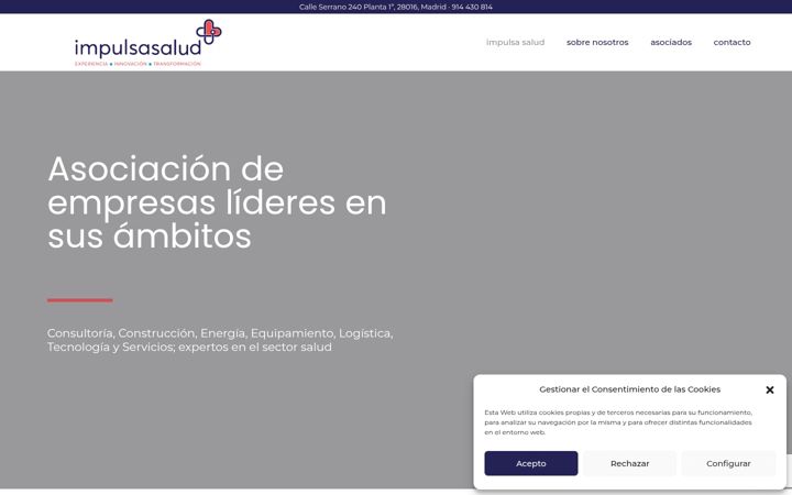 Screenshot of impulsasalud.com