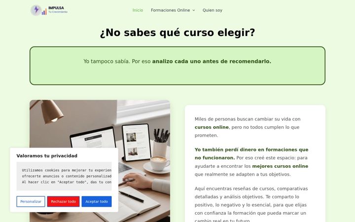 Screenshot of impulsatucrecimiento.net