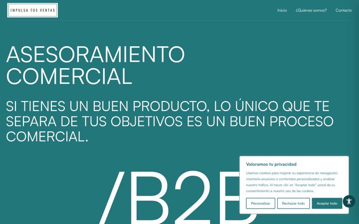 Screenshot of impulsatusventas.es
