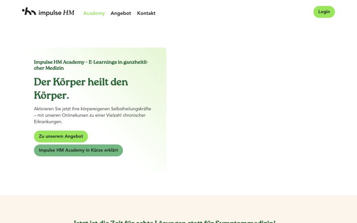 Screenshot of impulse-hm.academy