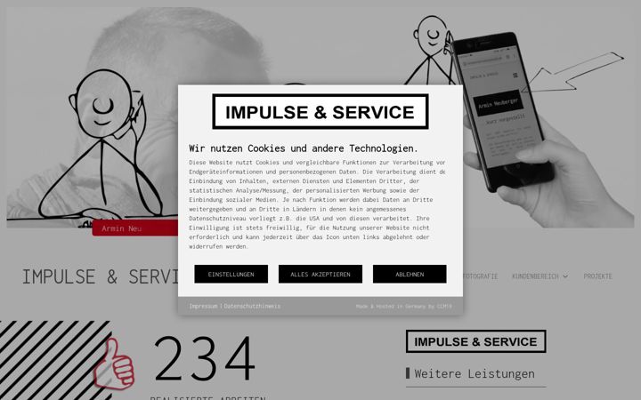 Screenshot of impulse-service.de