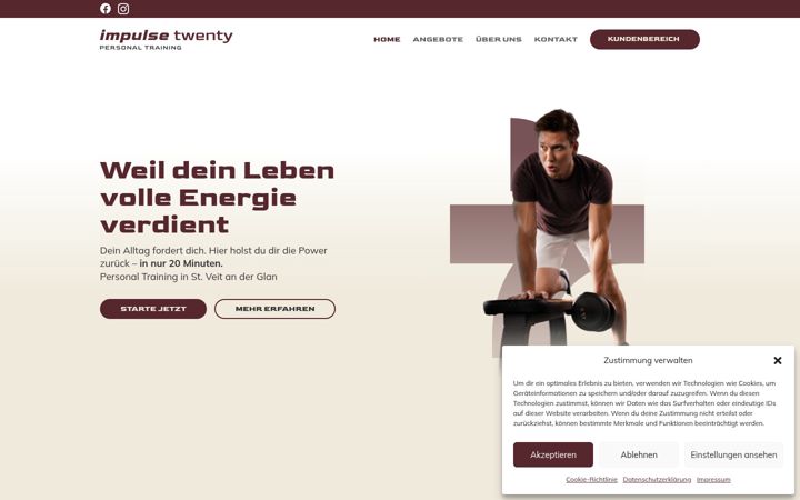 Screenshot of impulse-twenty.at