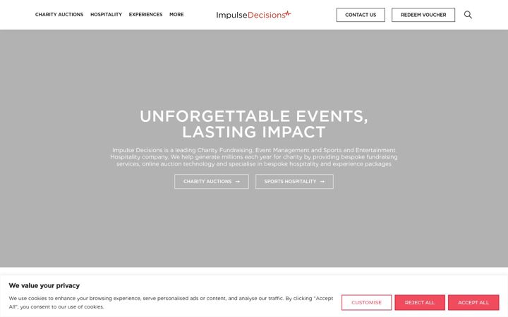 Screenshot of impulsedecisions.com