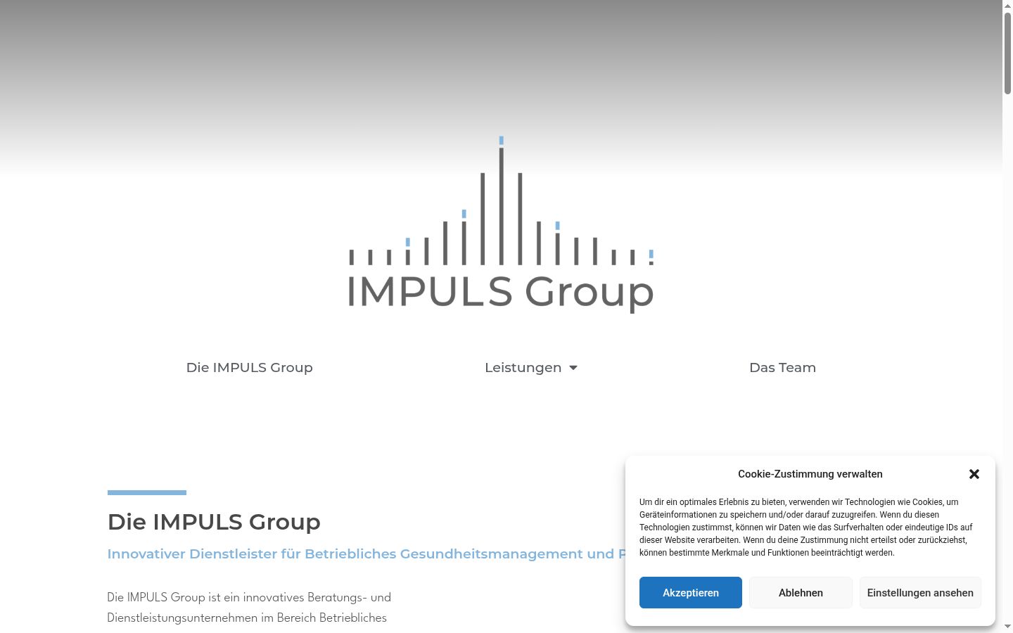 Screenshot tal-banner tal-kunsens muri qabel kwalunkwe interazzjoni