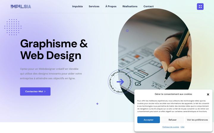 Screenshot of impulsia-web.fr