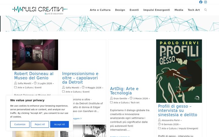 Screenshot of impulsicreativi.it