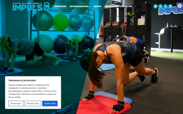Screenshot of impulsoestudiodeentrenamiento.es